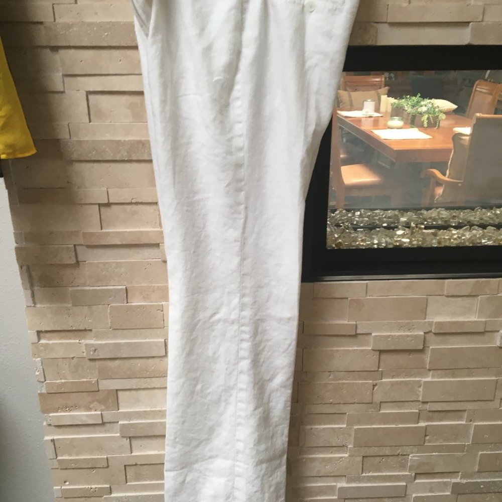 Anne Klein Wide Leg Linen Pants - Picture 7 of 7